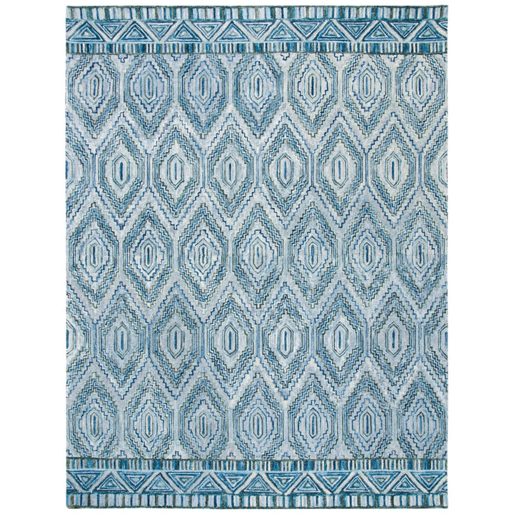 SAFAVIEH Aspen Collection APN823F Handmade Grey/Blue Rug Image 1