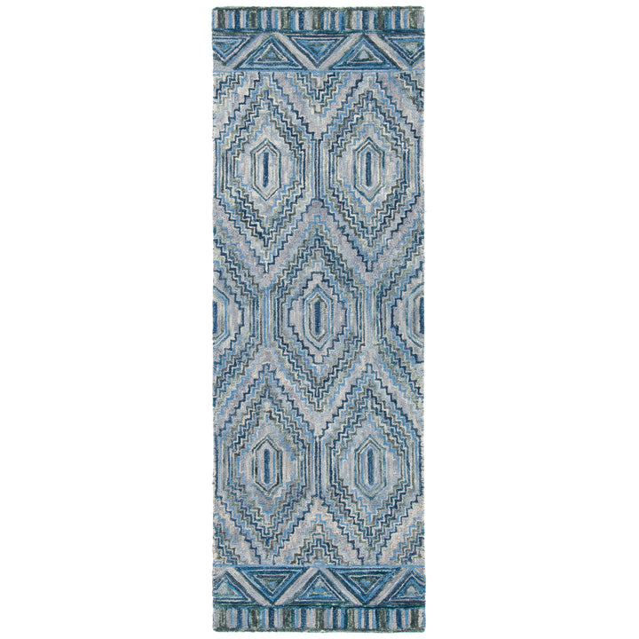 SAFAVIEH Aspen Collection APN823F Handmade Grey/Blue Rug Image 3
