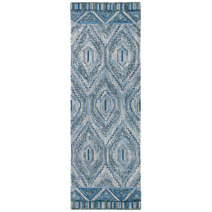 SAFAVIEH Aspen Collection APN823F Handmade Grey/Blue Rug Image 1