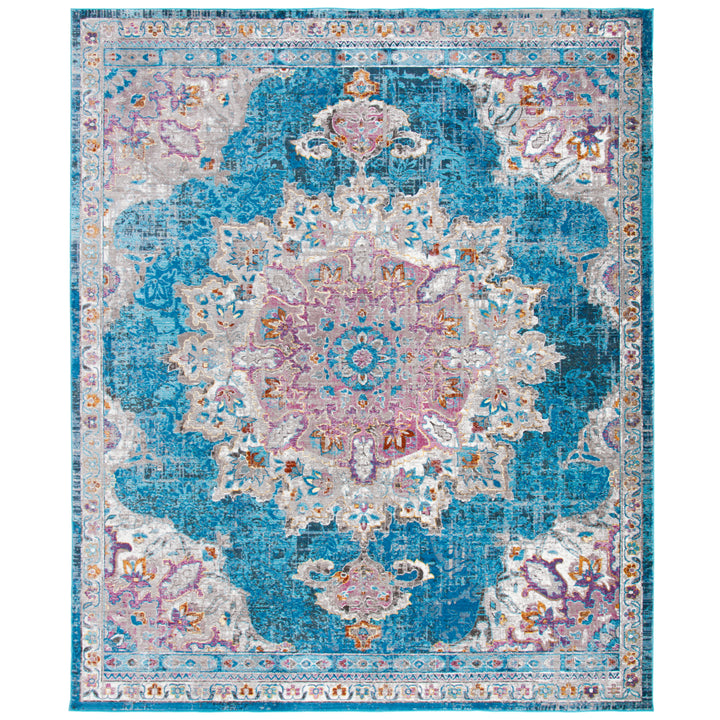 SAFAVIEH Aria Collection ARA103N Navy / Ivory Rug Image 1