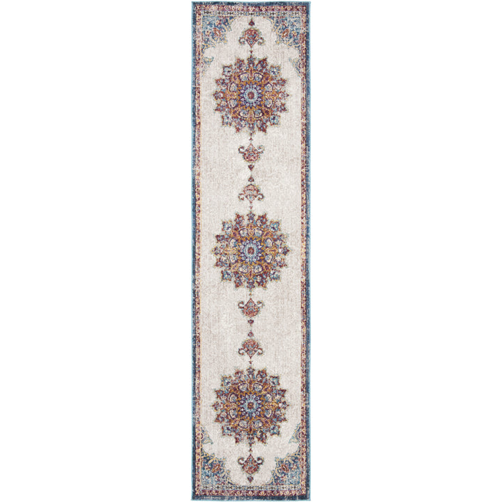 SAFAVIEH Aria Collection ARA103A Ivory / Navy Rug Image 5