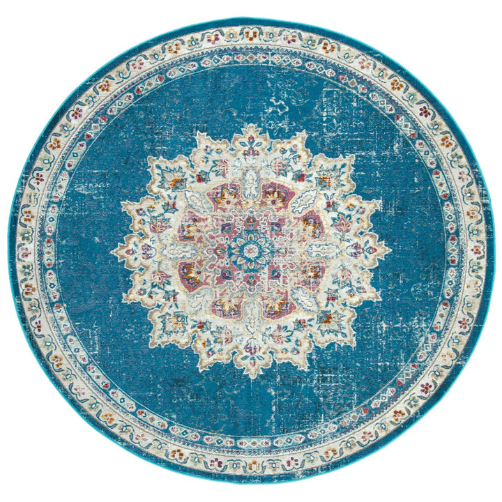 SAFAVIEH Aria Collection ARA103N Navy / Ivory Rug Image 1