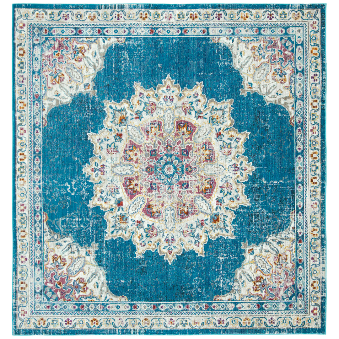 SAFAVIEH Aria Collection ARA103N Navy / Ivory Rug Image 6