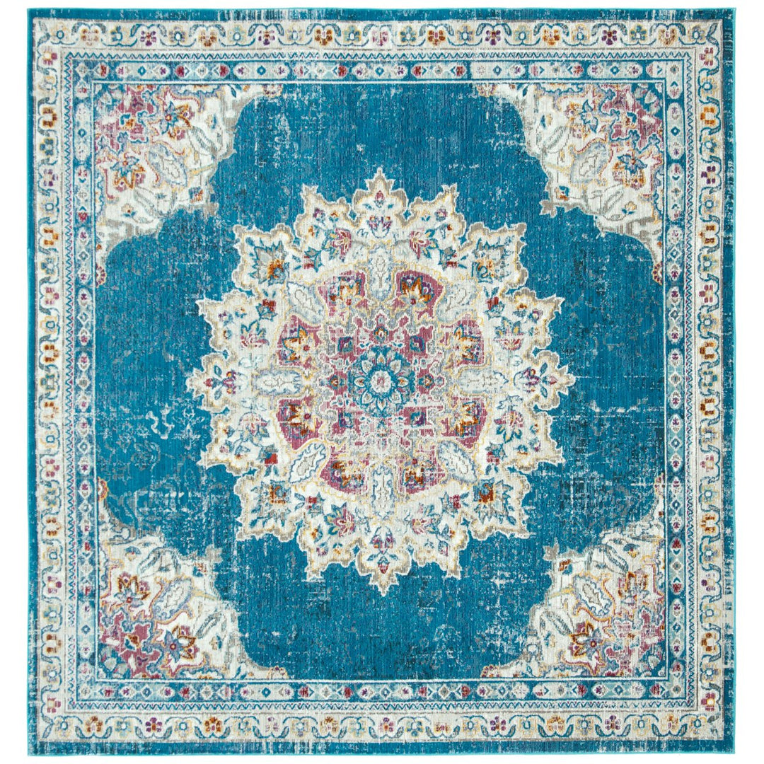 SAFAVIEH Aria Collection ARA103N Navy / Ivory Rug Image 1