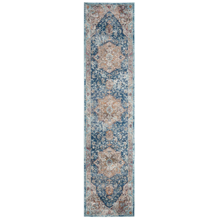 SAFAVIEH Aria Collection ARA119B Blue / Beige Rug Image 5