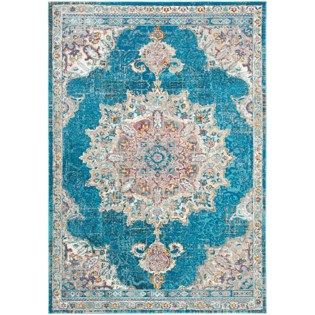 SAFAVIEH Aria Collection ARA103N Navy / Ivory Rug Image 10