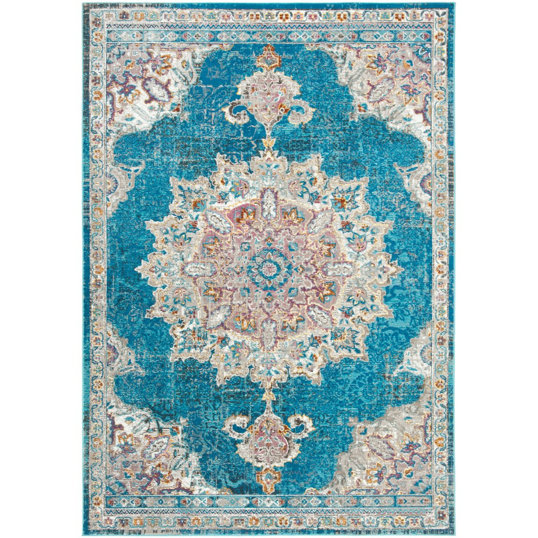 SAFAVIEH Aria Collection ARA103N Navy / Ivory Rug Image 1