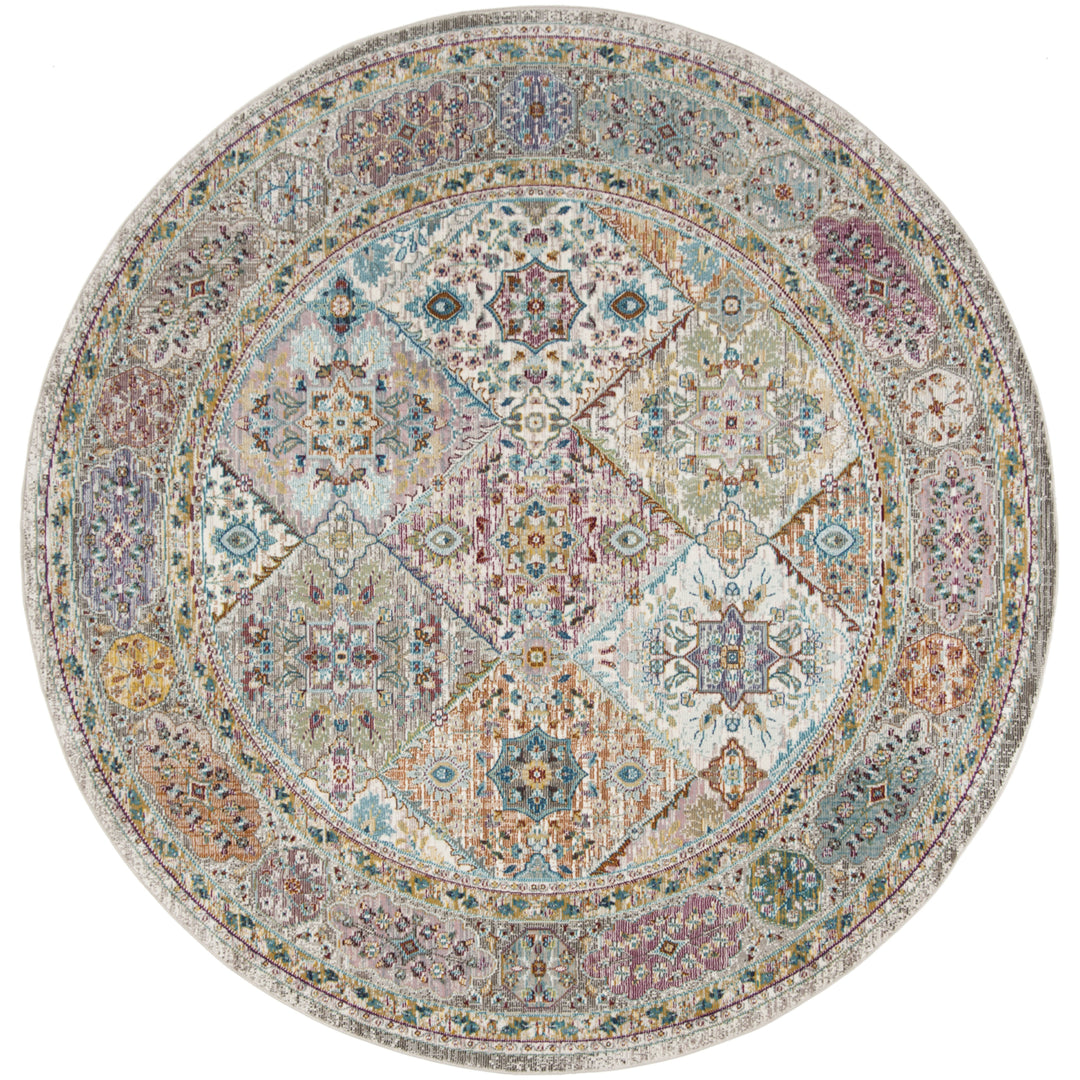 SAFAVIEH Aria Collection ARA127C Cream / Multi Rug Image 4