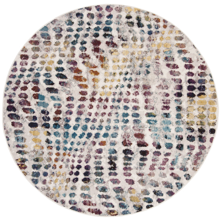 SAFAVIEH Aria Collection ARA121S Cream / Wine Rug Image 4