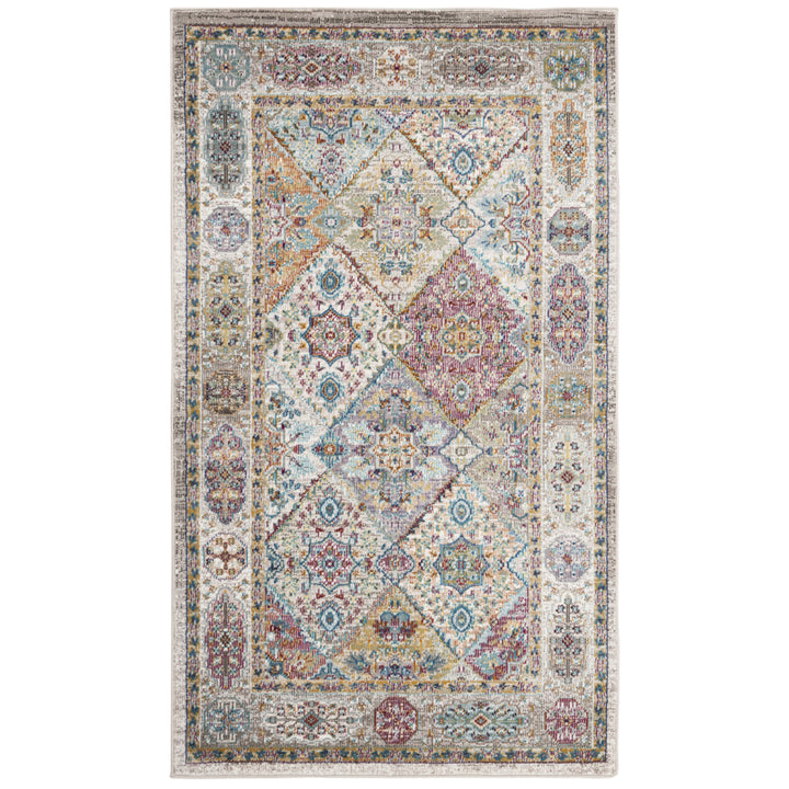 SAFAVIEH Aria Collection ARA127C Cream / Multi Rug Image 1