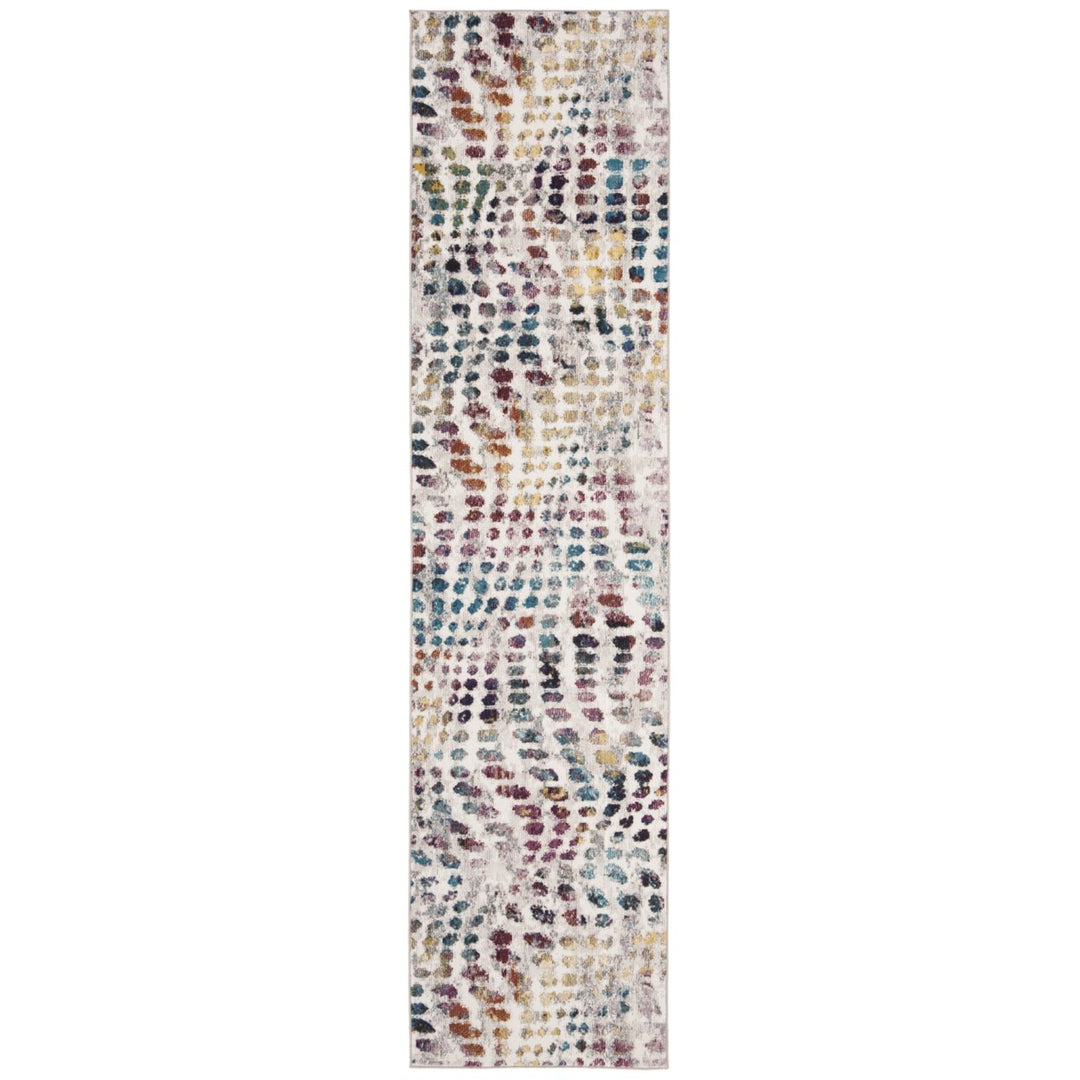 SAFAVIEH Aria Collection ARA121S Cream / Wine Rug Image 5