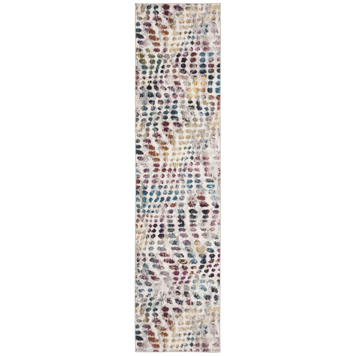 SAFAVIEH Aria Collection ARA121S Cream / Wine Rug Image 1