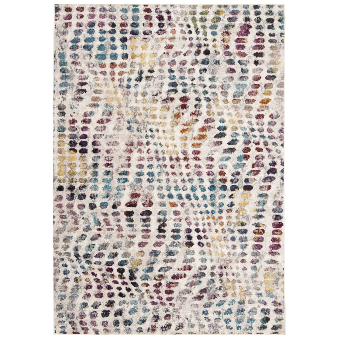 SAFAVIEH Aria Collection ARA121S Cream / Wine Rug Image 8