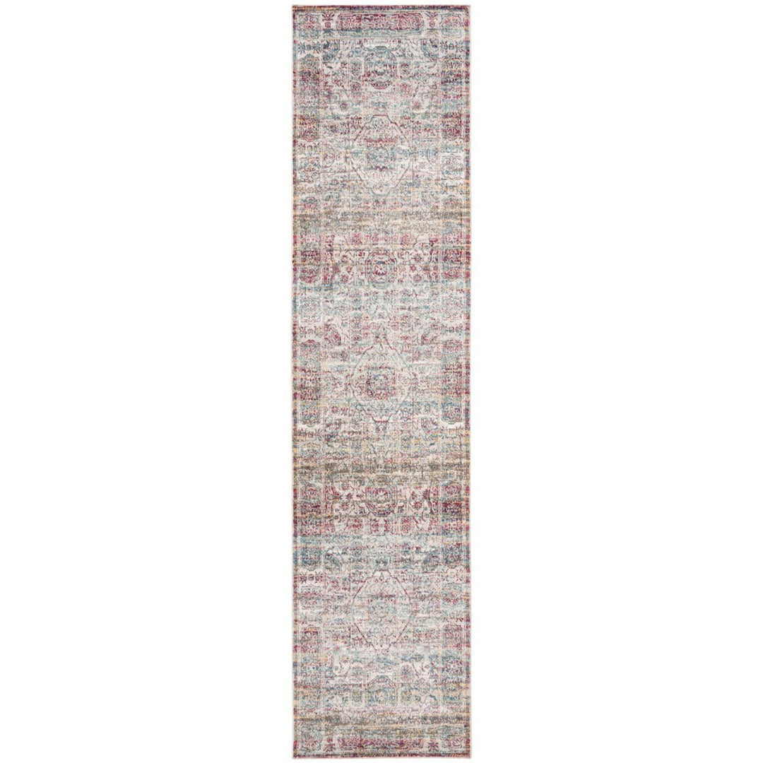 SAFAVIEH Aria Collection ARA179R Red / Creme Rug Image 5