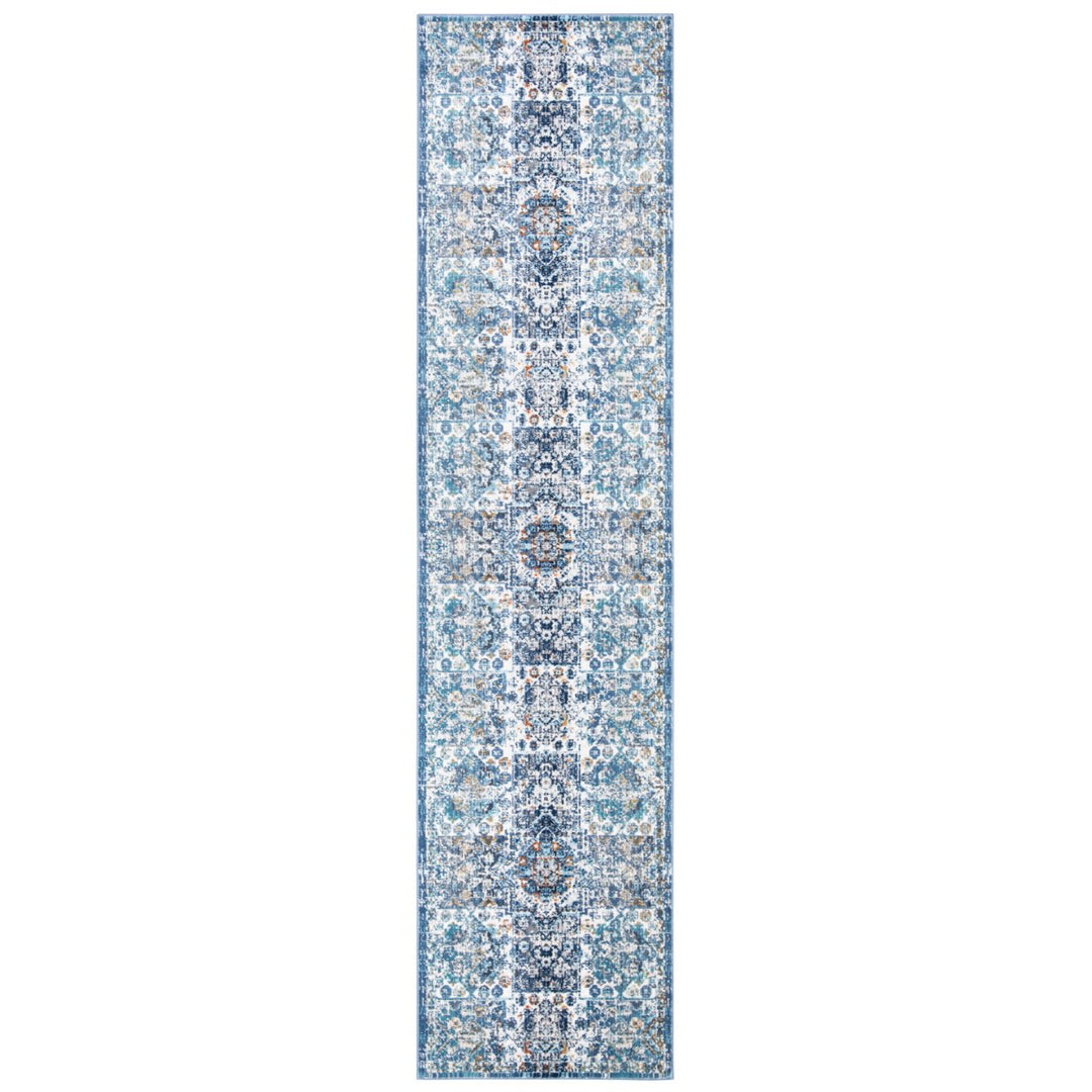 SAFAVIEH Aria Collection ARA745A Ivory / Navy Rug Image 2