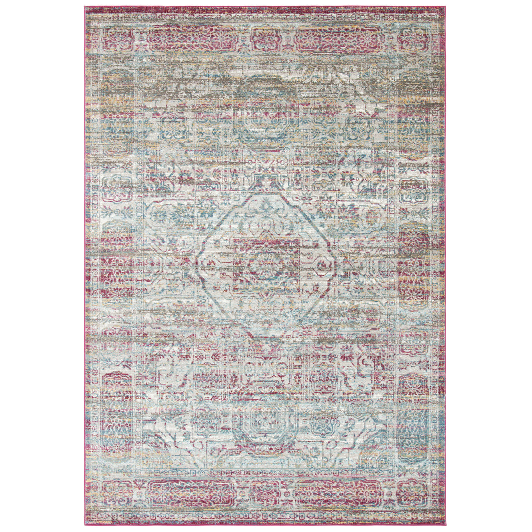 SAFAVIEH Aria Collection ARA179R Red / Creme Rug Image 8