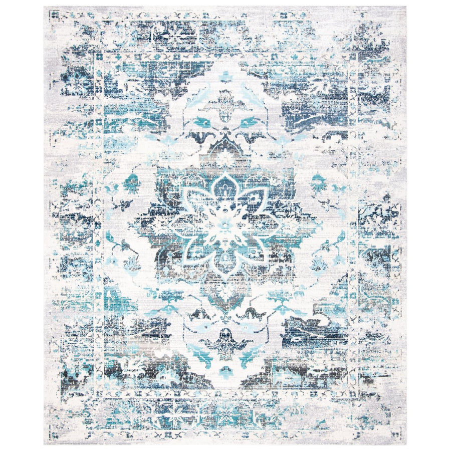 SAFAVIEH Aria Collection ARA739A Cream / Grey Rug Image 1