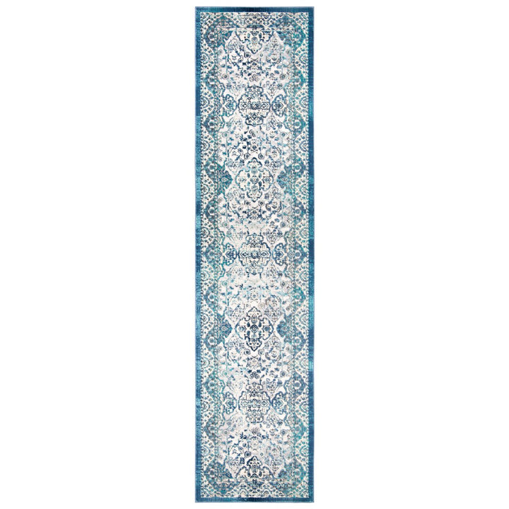 SAFAVIEH Aria Collection ARA770A Ivory / Navy Rug Image 5