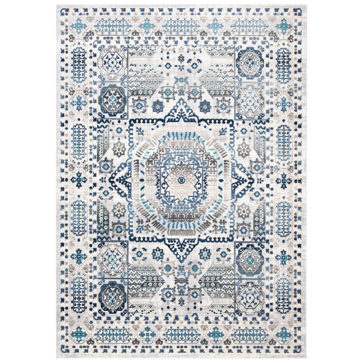 SAFAVIEH Aria Collection ARA714F Grey / Cream Rug Image 1