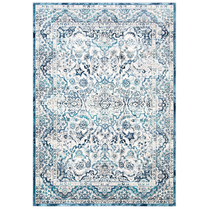 SAFAVIEH Aria Collection ARA770A Ivory / Navy Rug Image 10