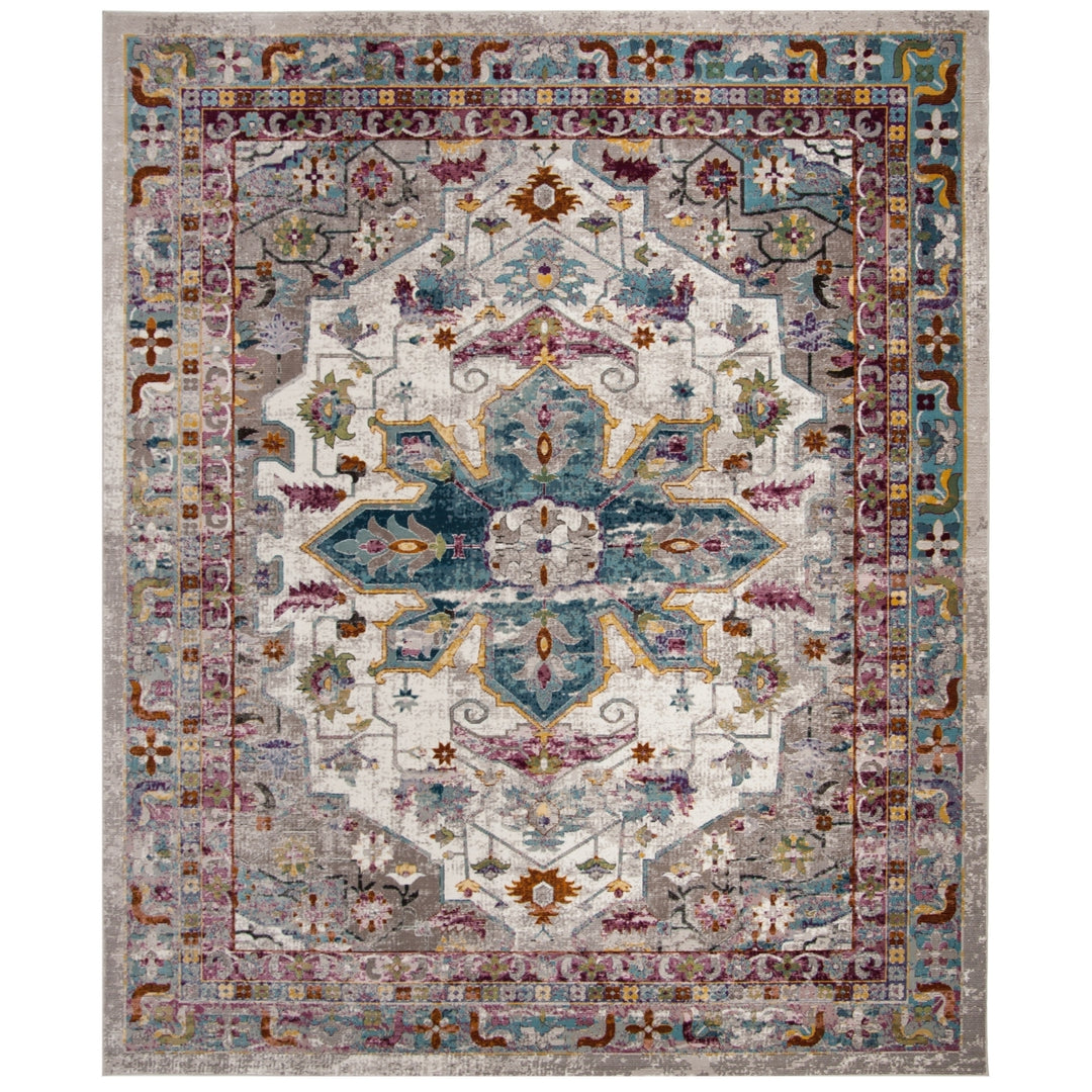 SAFAVIEH Aria Collection ARA160C Cream / Multi Rug Image 1