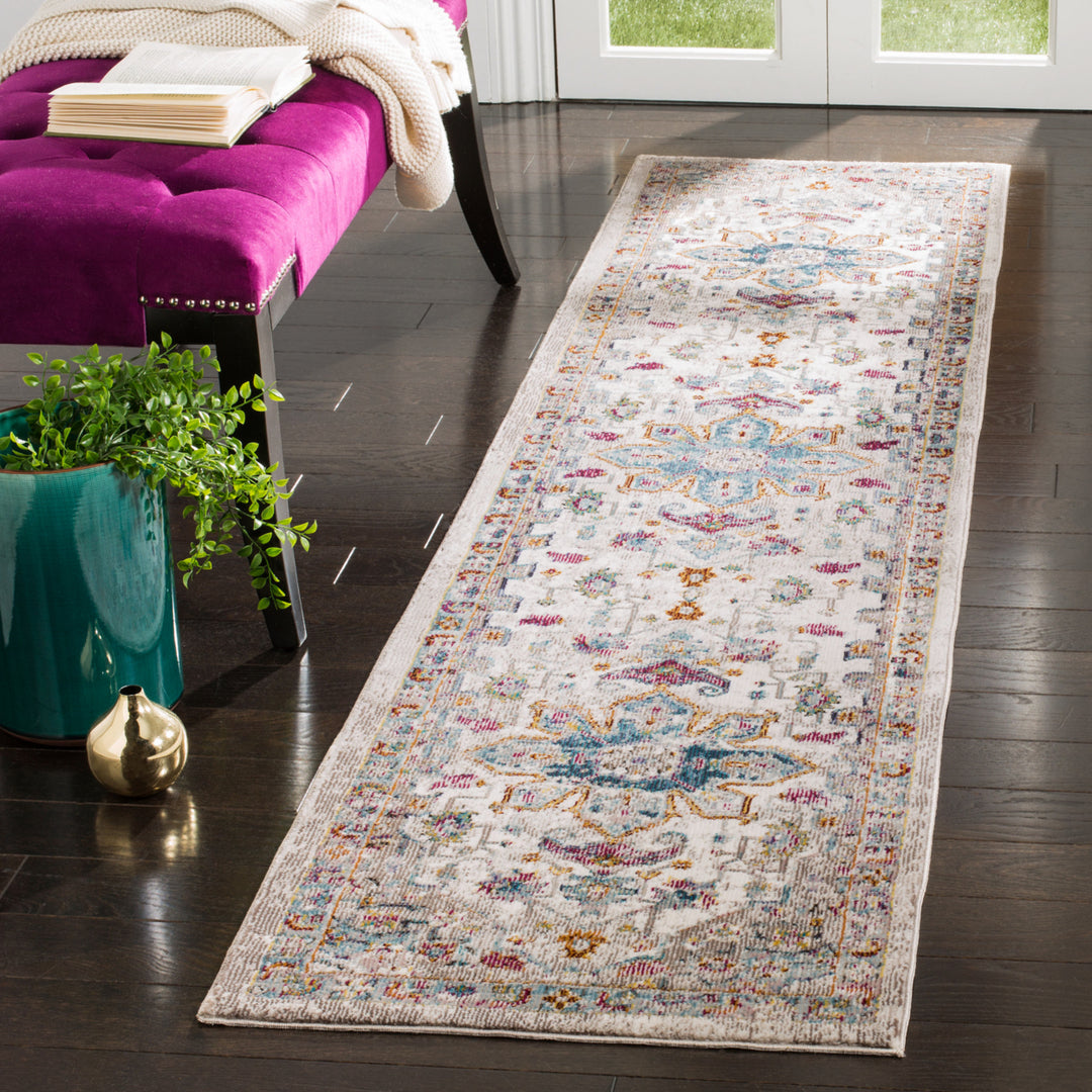 SAFAVIEH Aria Collection ARA160C Cream / Multi Rug Image 3