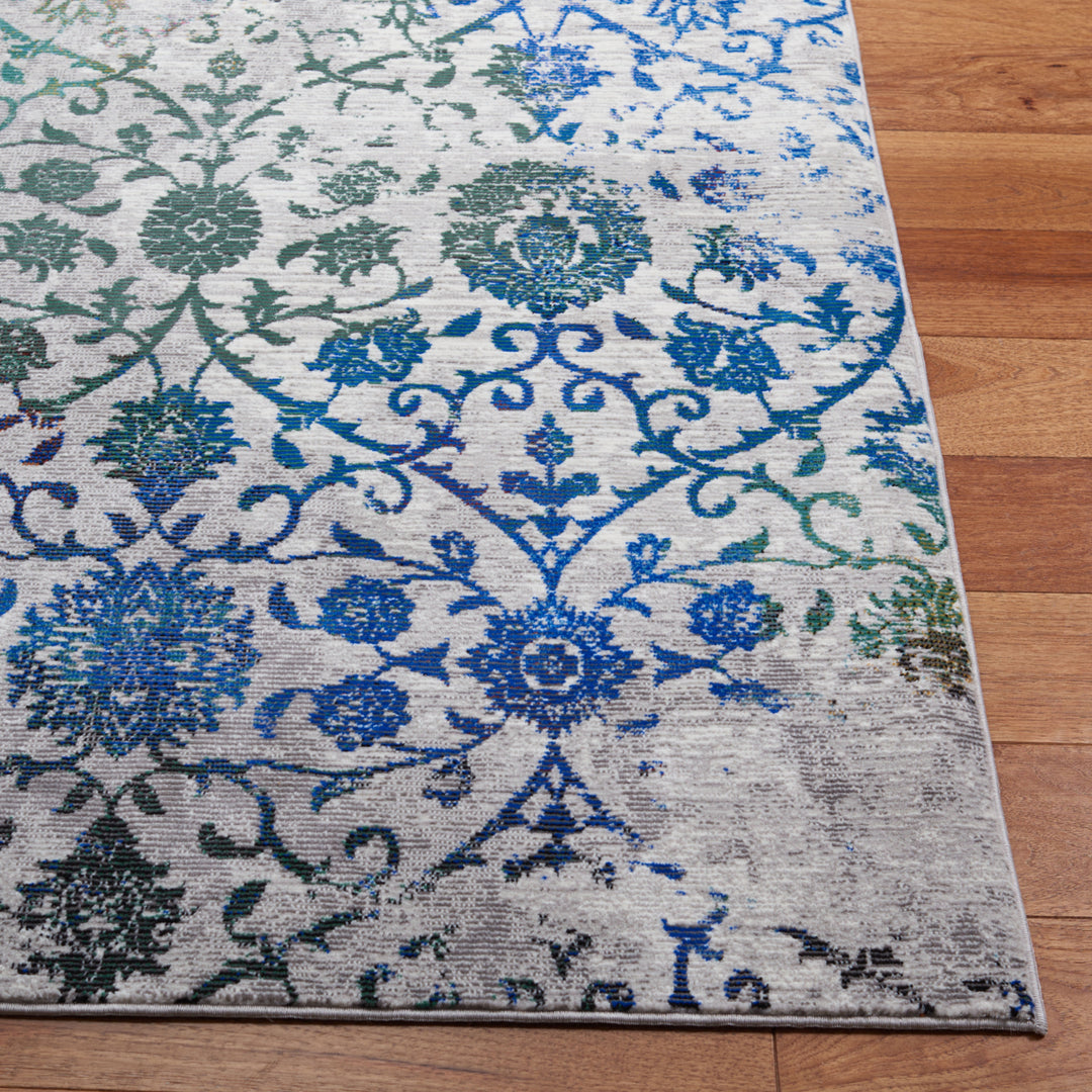 SAFAVIEH Aria Collection ARA134F Grey / Green Rug Image 7