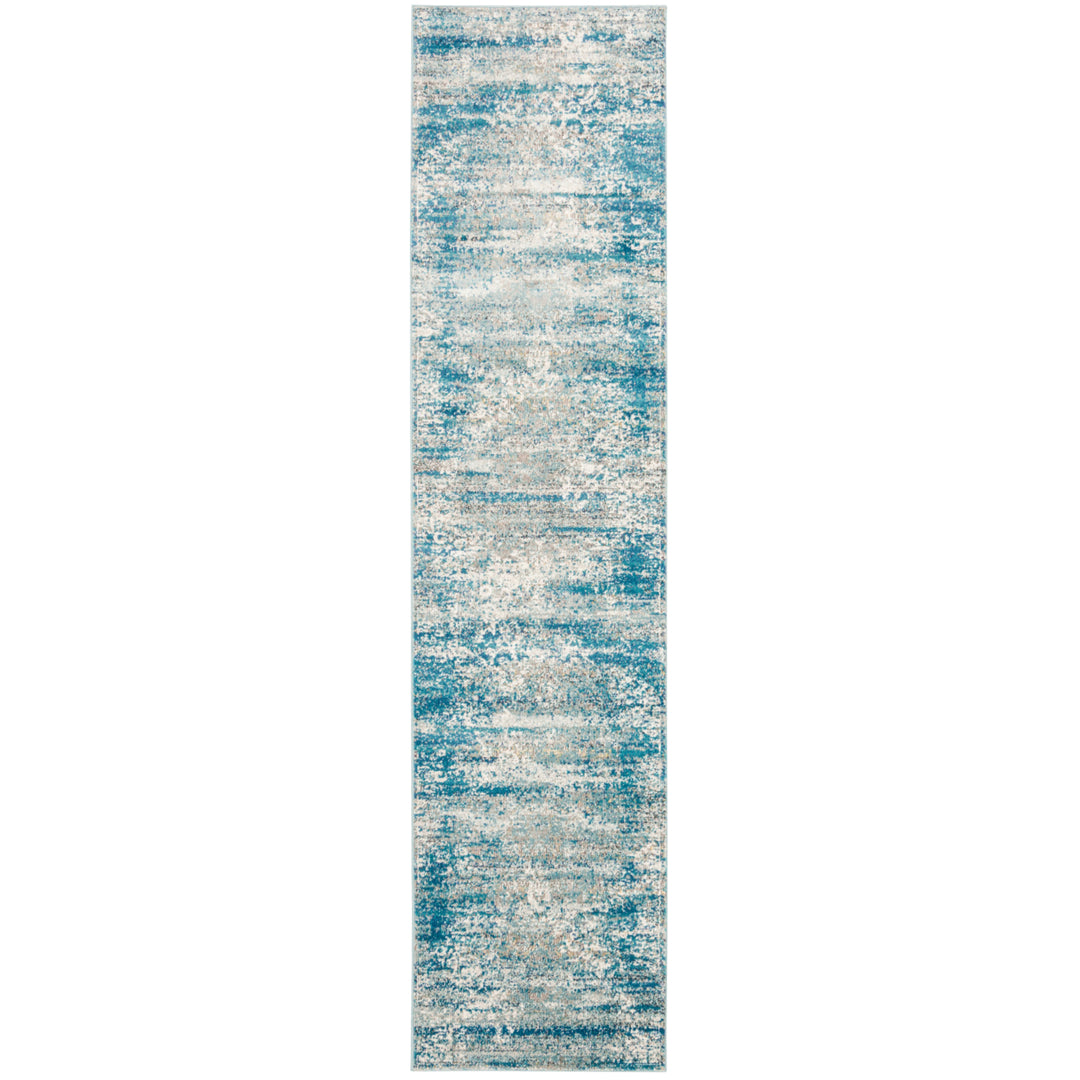 SAFAVIEH Aria Collection ARA156B Blue / Creme Rug Image 5