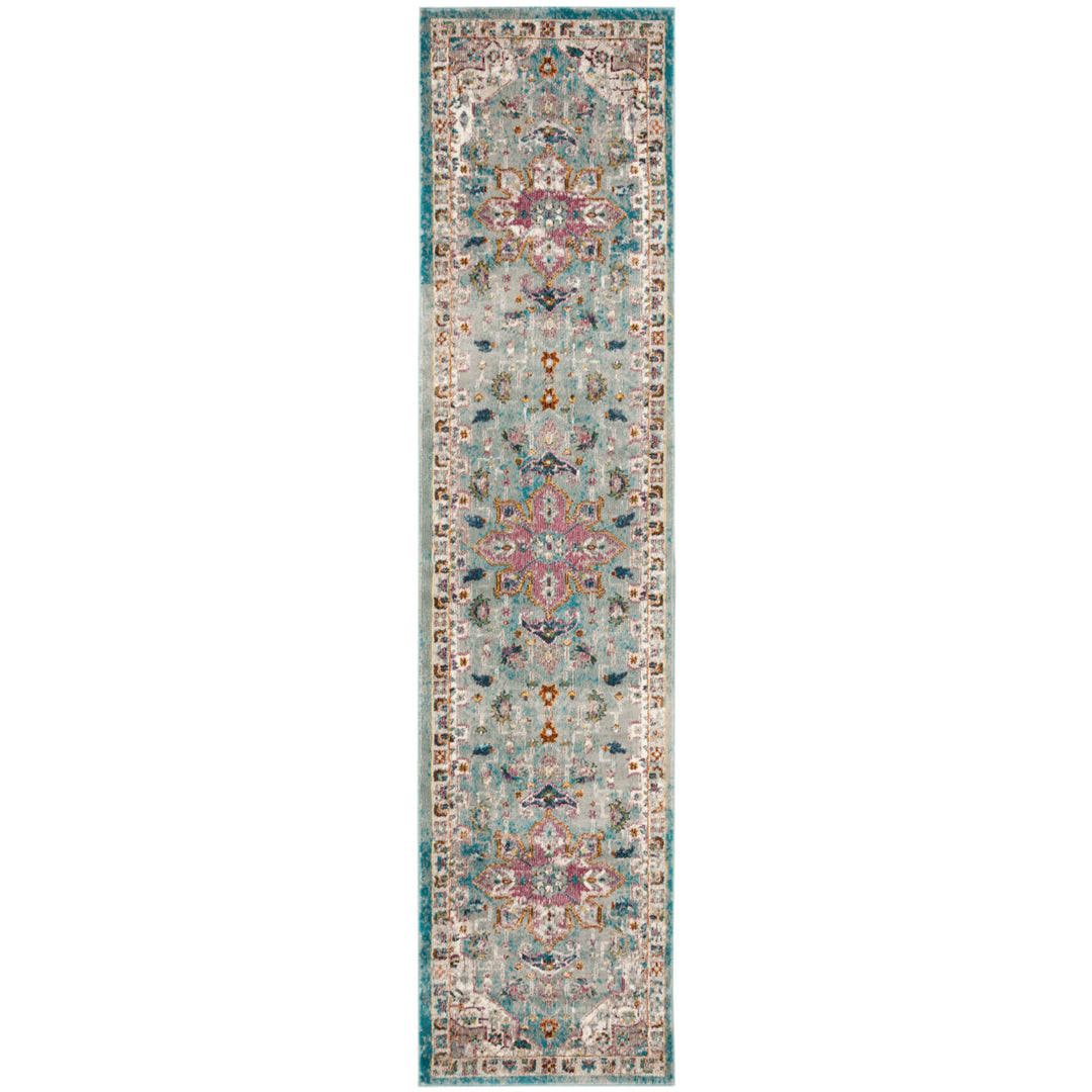 SAFAVIEH Aria Collection ARA160G Green / Creme Rug Image 5