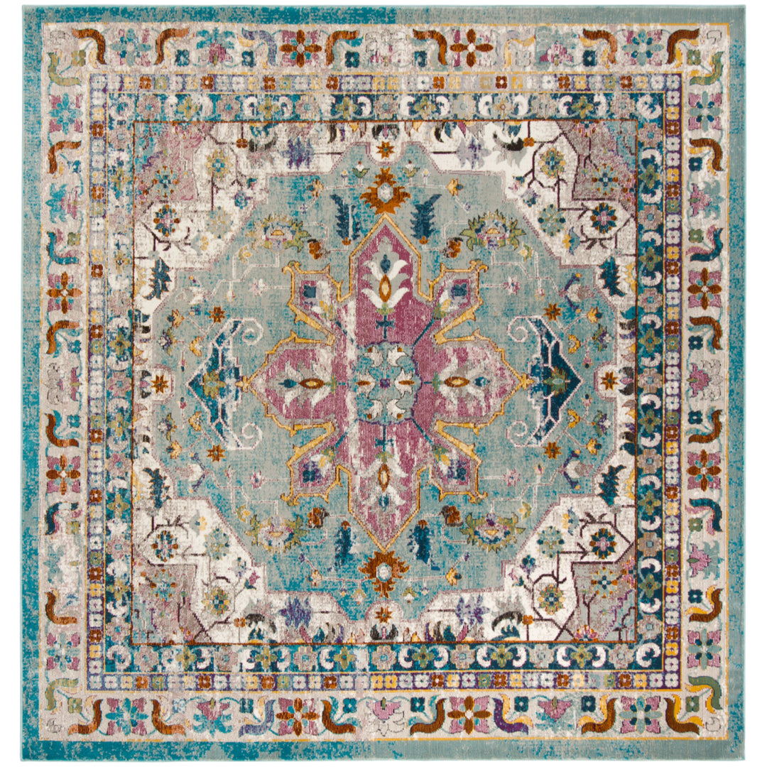 SAFAVIEH Aria Collection ARA160G Green / Creme Rug Image 6