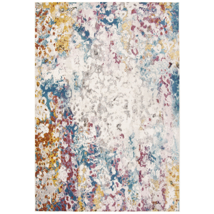 SAFAVIEH Aria Collection ARA166A Cream / Dark Teal Rug Image 7