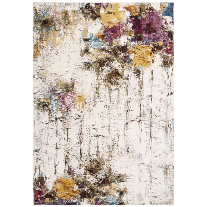 SAFAVIEH Aria Collection ARA167A Cream / Olive Rug Image 1