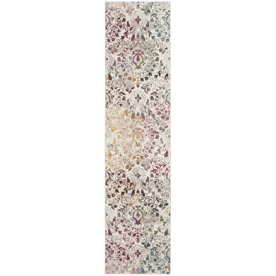 SAFAVIEH Aria Collection ARA172C Cream / Multi Rug Image 5