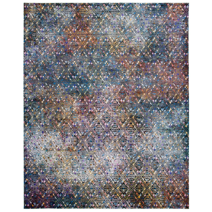 SAFAVIEH Aria Collection ARA203M Blue / Ivory Rug Image 1