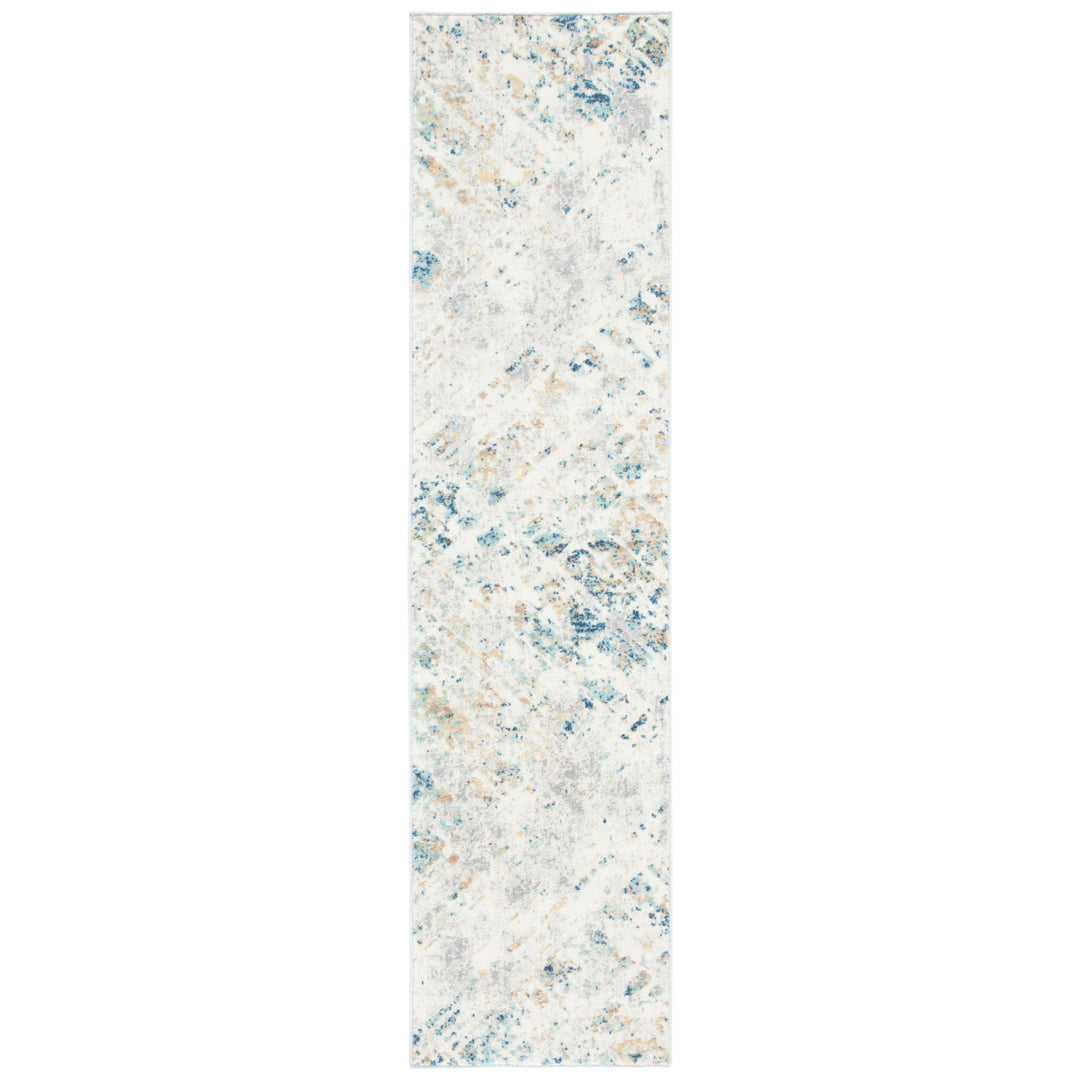 SAFAVIEH Aria Collection ARA567A Ivory / Blue Rug Image 5