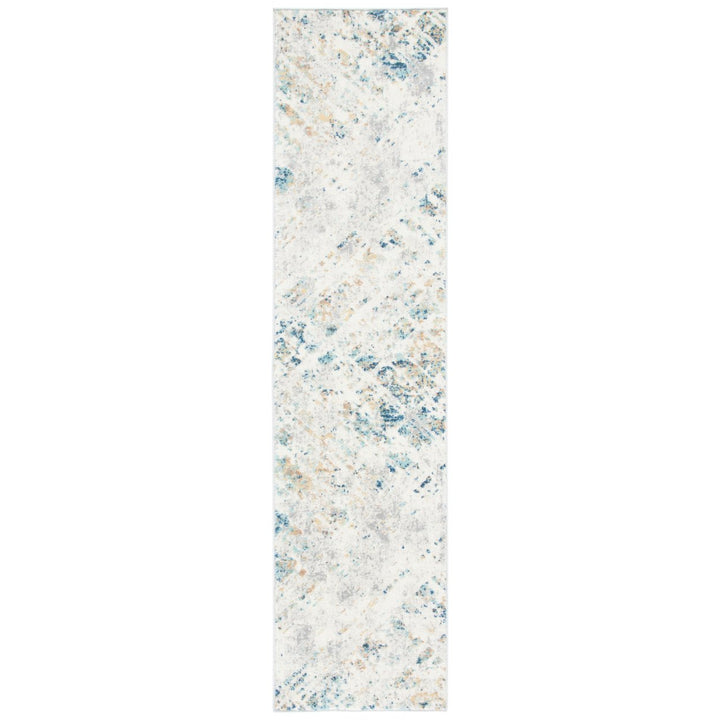 SAFAVIEH Aria Collection ARA567A Ivory / Blue Rug Image 1