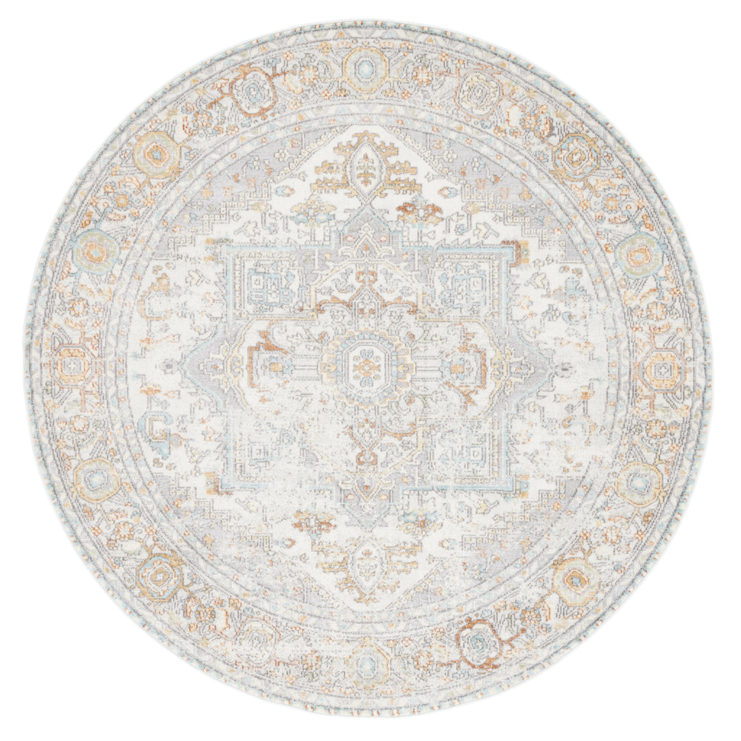 SAFAVIEH Aria Collection ARA580B Beige / Grey Rug Image 4