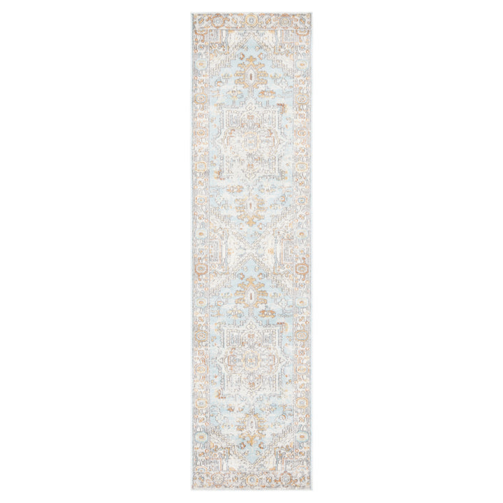 SAFAVIEH Aria Collection ARA580J Aqua / Beige Rug Image 5