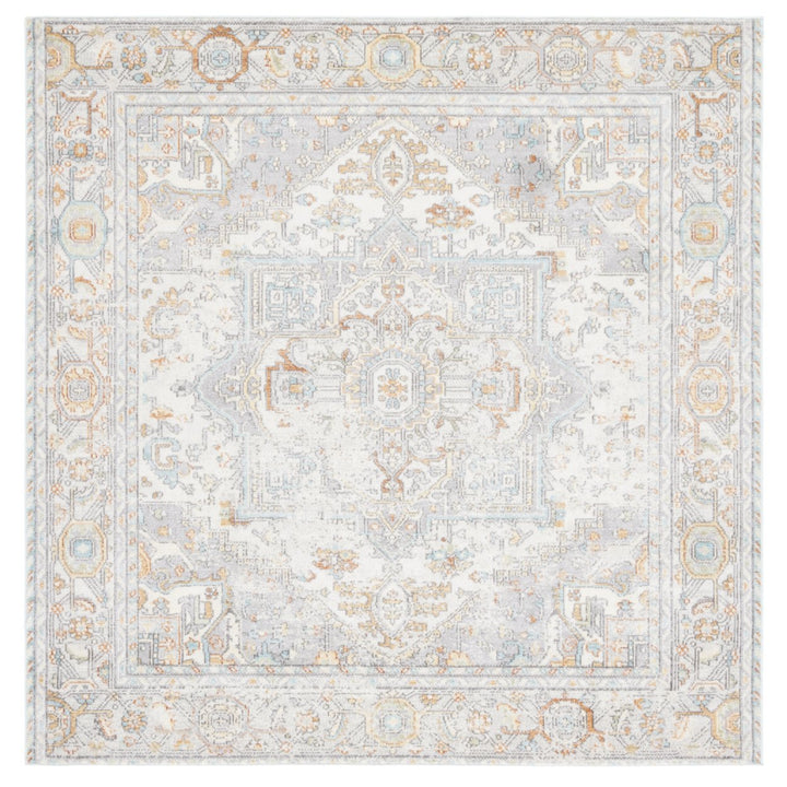 SAFAVIEH Aria Collection ARA580B Beige / Grey Rug Image 1