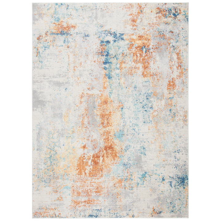 SAFAVIEH Aria Collection ARA581P Ivory / Rust Rug Image 1