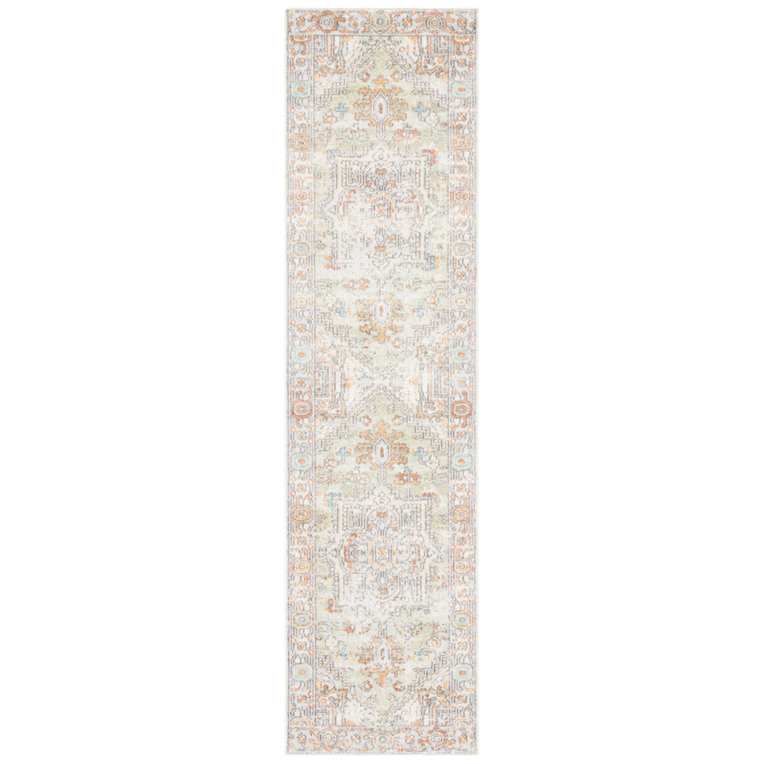 SAFAVIEH Aria Collection ARA580W Sage / Beige Rug Image 5