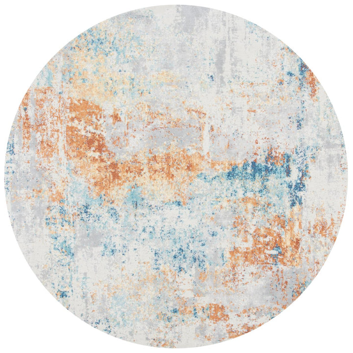 SAFAVIEH Aria Collection ARA581P Ivory / Rust Rug Image 1