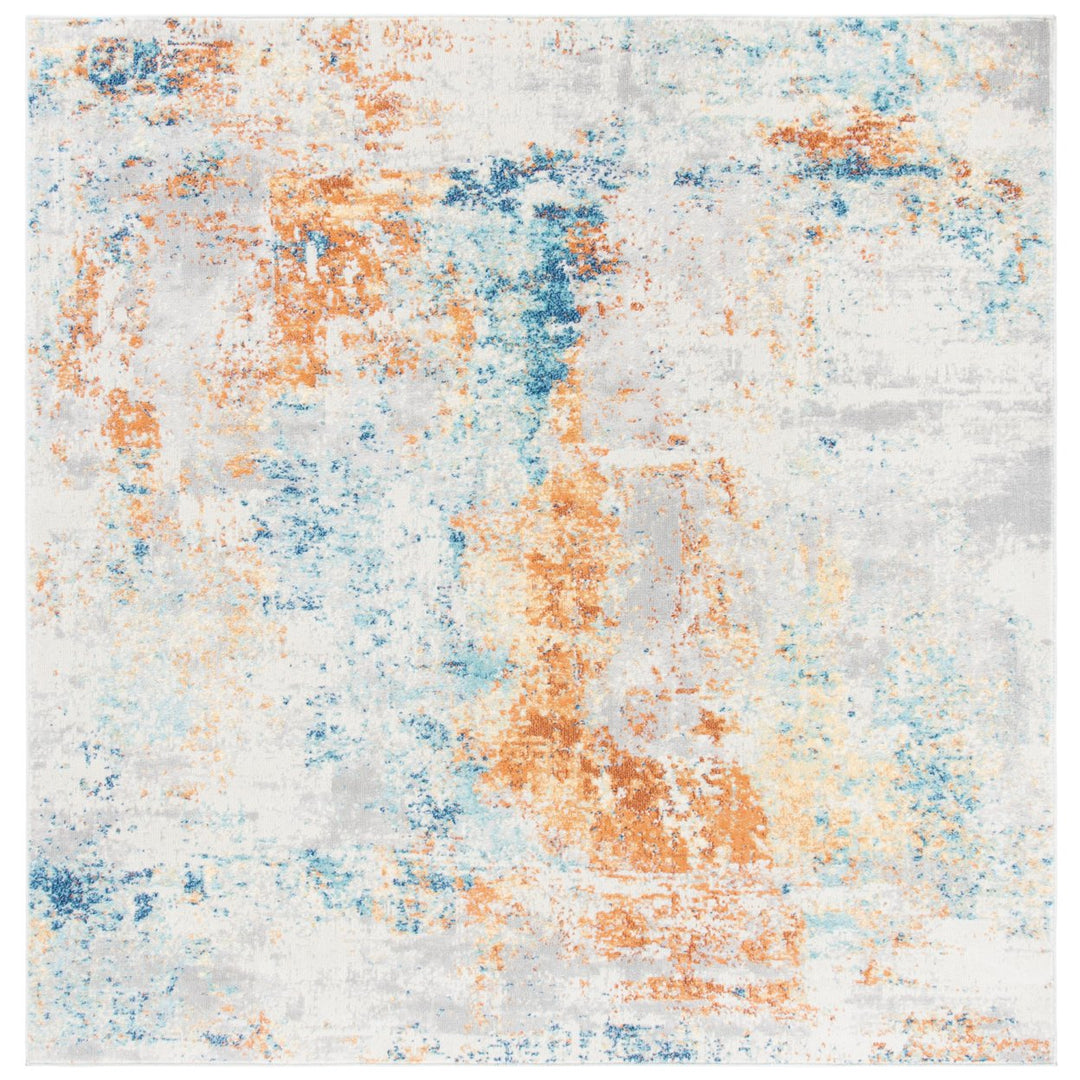 SAFAVIEH Aria Collection ARA581P Ivory / Rust Rug Image 1