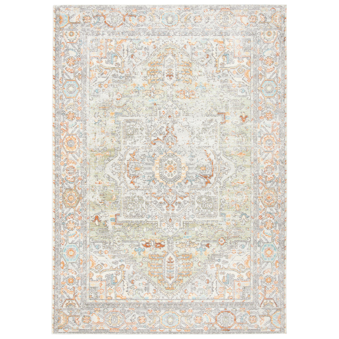 SAFAVIEH Aria Collection ARA580W Sage / Beige Rug Image 10