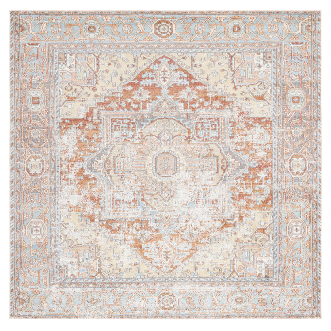 SAFAVIEH ARA580P Aria Ivory / Rust Image 4