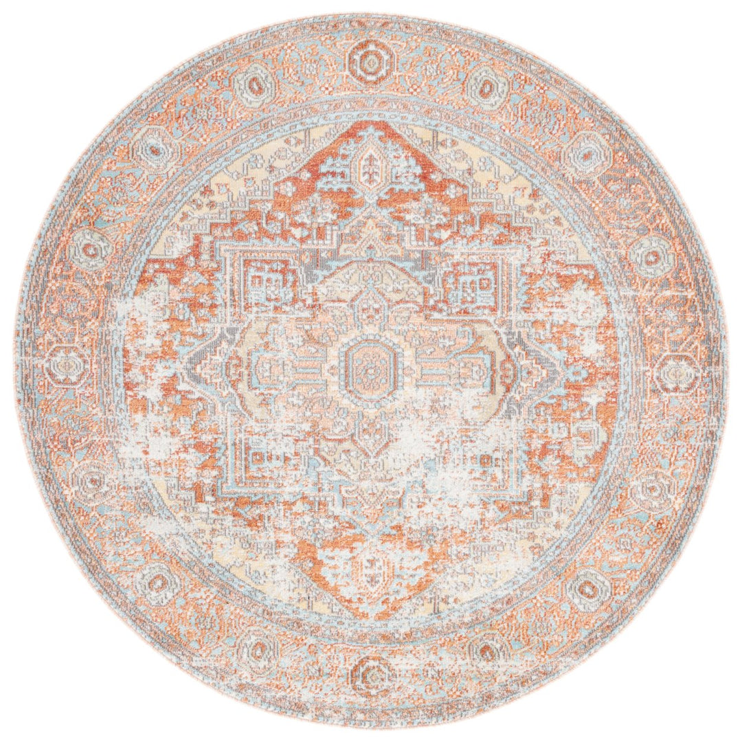 SAFAVIEH ARA580P Aria Ivory / Rust Image 6