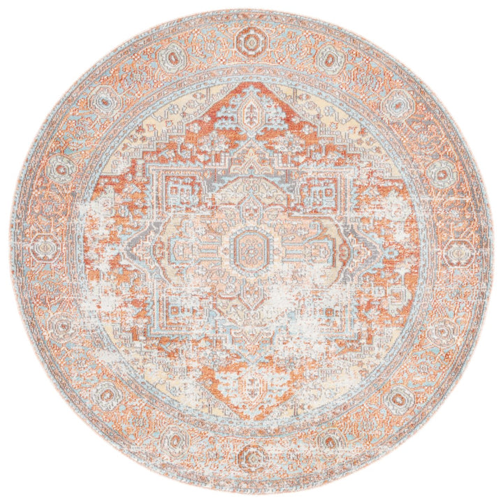 SAFAVIEH ARA580P Aria Ivory / Rust Image 6