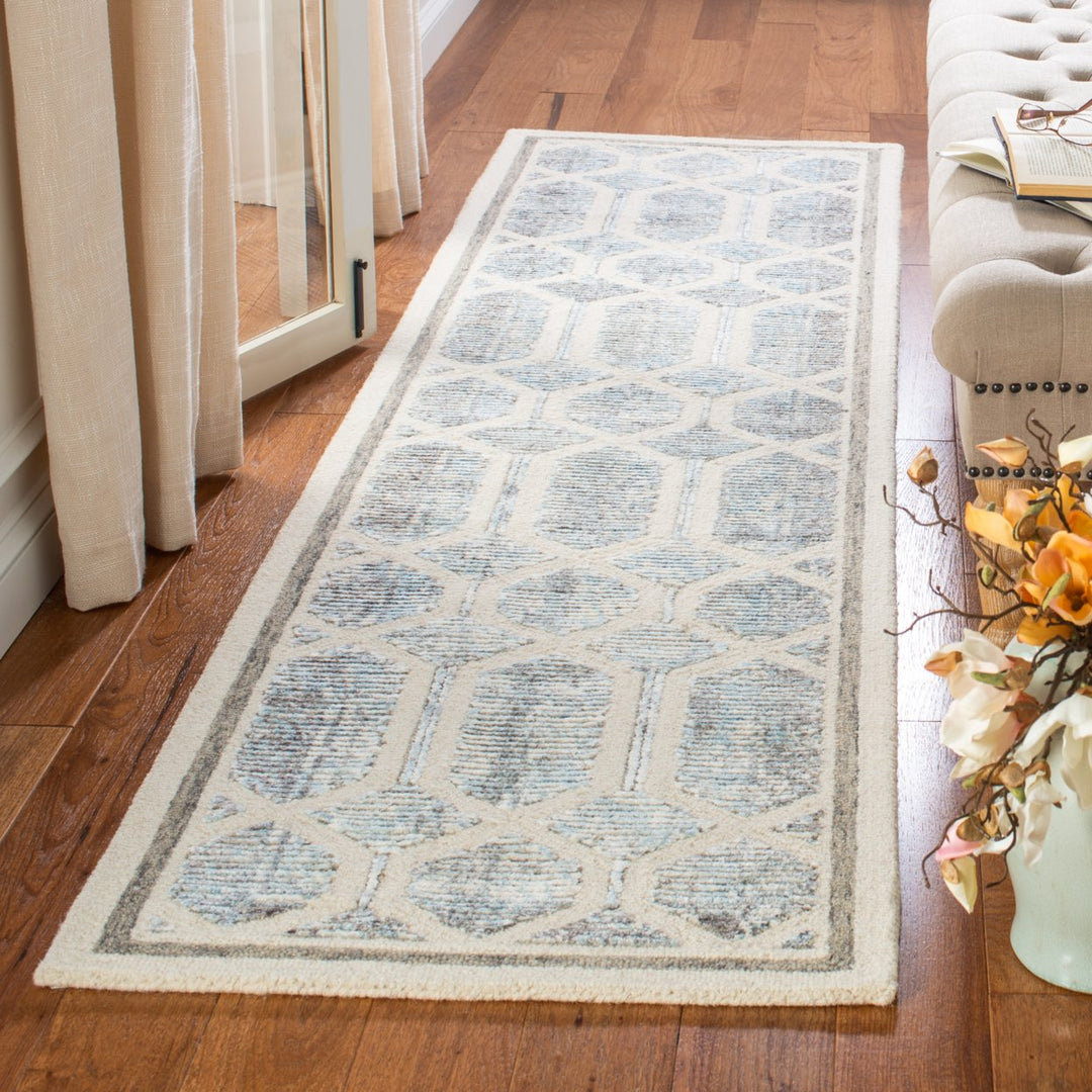 SAFAVIEH Artistry ARR665M Handmade Ivory / Blue Rug Image 3