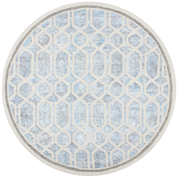 SAFAVIEH Artistry ARR665M Handmade Ivory / Blue Rug Image 4