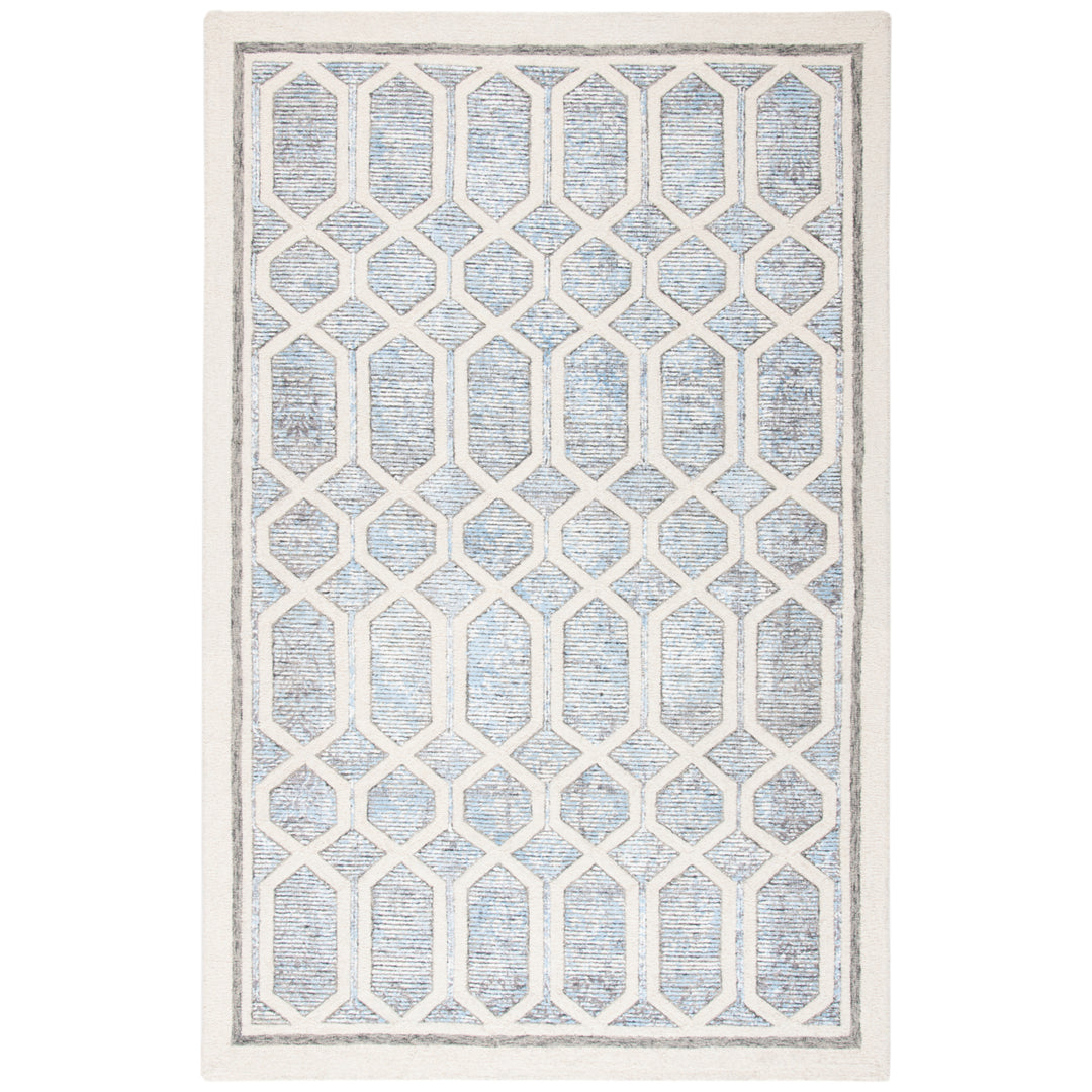 SAFAVIEH Artistry ARR665M Handmade Ivory / Blue Rug Image 10